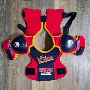 Itech Shoulder Pads Youth Medium Red‎ Navy Lil Rookie Series SP-101 Protective